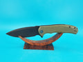 Civivi Praxis Flipper Pocket Knife Plain Edge Blade Green G10