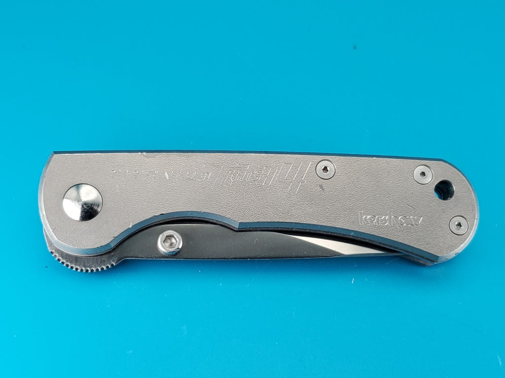Vintage Kershaw Starkey Ridge Titanium Handle Pocket Knife 1410ST Oregon USA