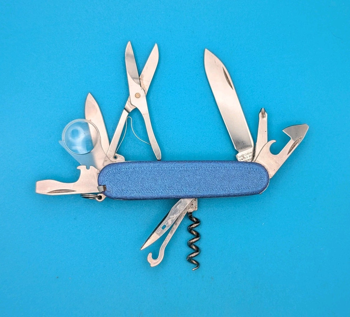 CUSTOM VICTORINOX EXPLORER NEBULA SPACE GLOW SWISS ARMY KNIFE MULTI TOOL! 91mm