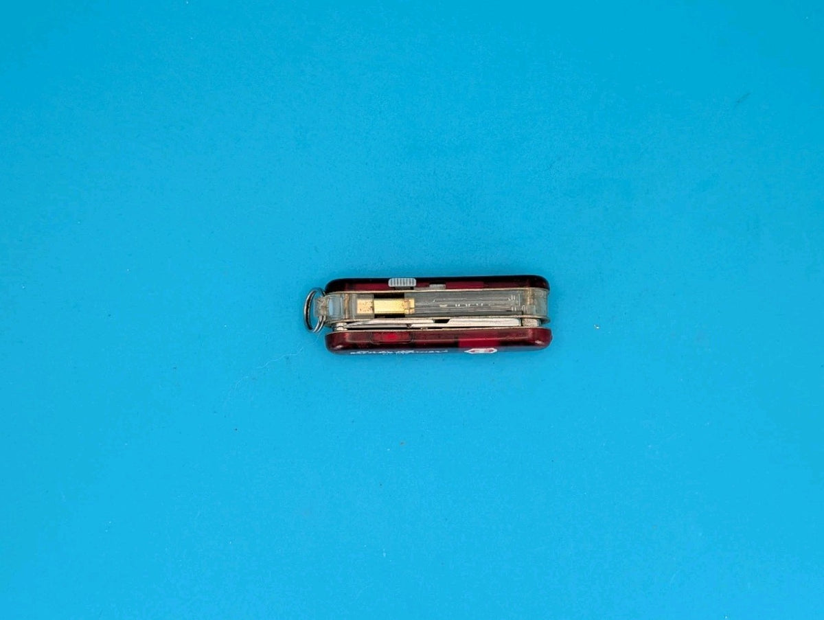 Victorinox Swiss Memory 256MB USB Drive Signature Swiss Army Knife Red LED