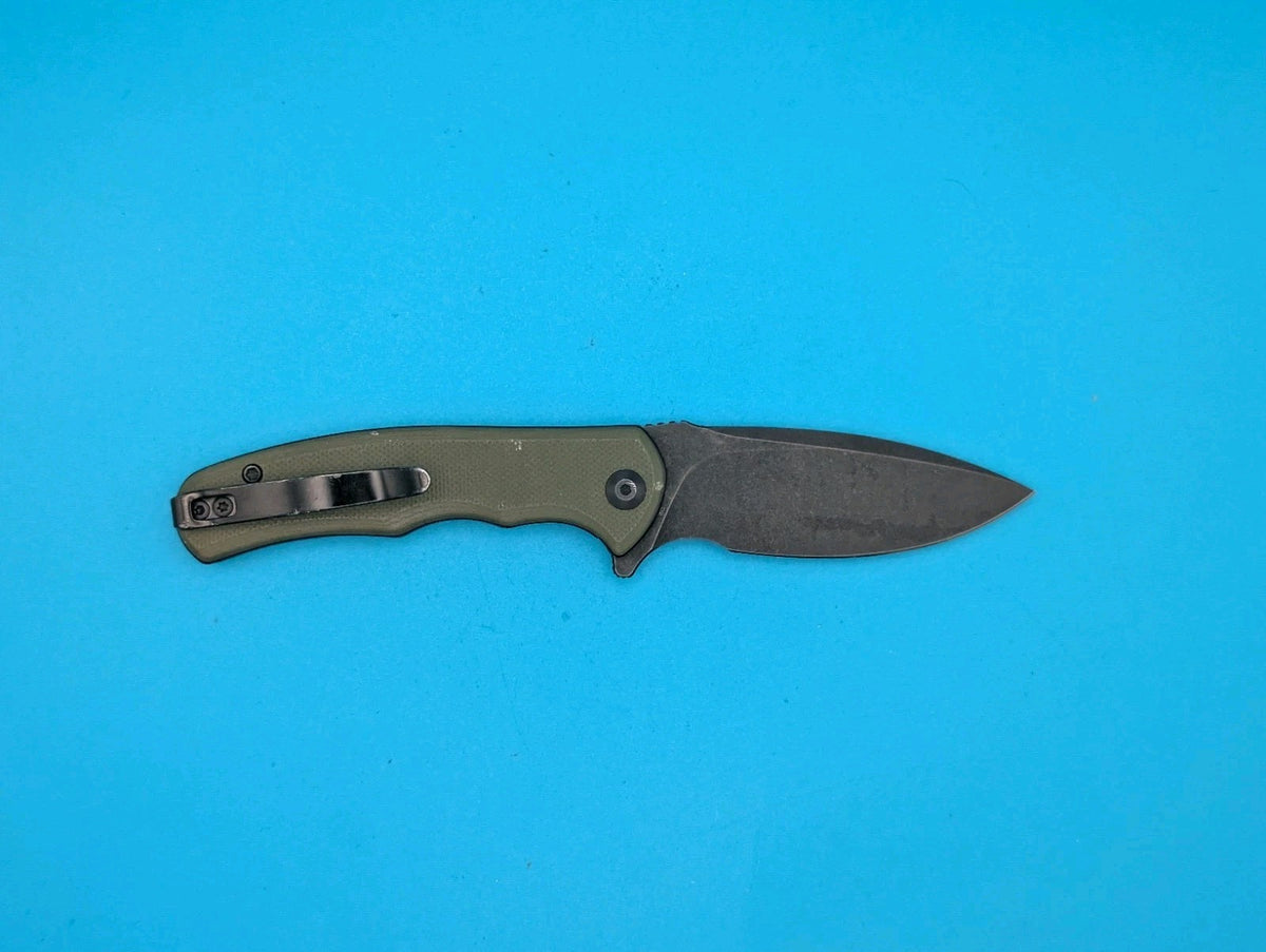 Civivi Mini Praxis Flipper Pocket Knife Liner Lock Plain Edge Blade! Olive Green
