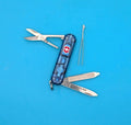 Victorinox Signature Lite Blue Swiss Army Knife! 58mm, Red BRIGHT LED!