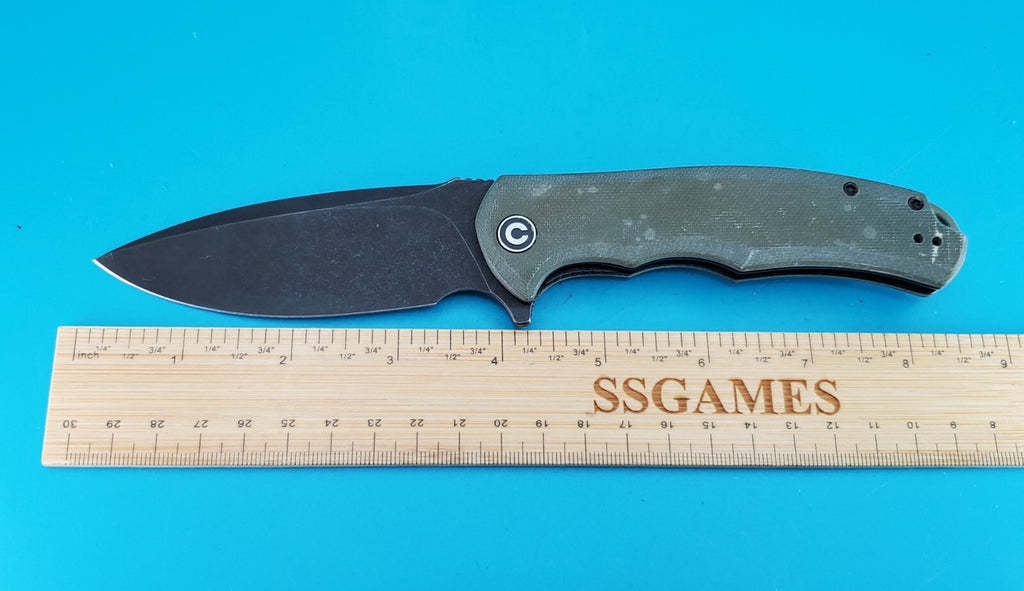 Civivi Praxis Flipper Pocket Knife Liner Lock Plain Edge Stonewashed Blade!