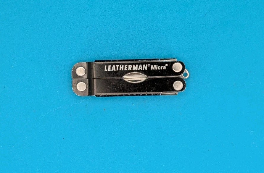 Leatherman Micra Multi-Tool, Knife, Scissors, Key Ring, Black