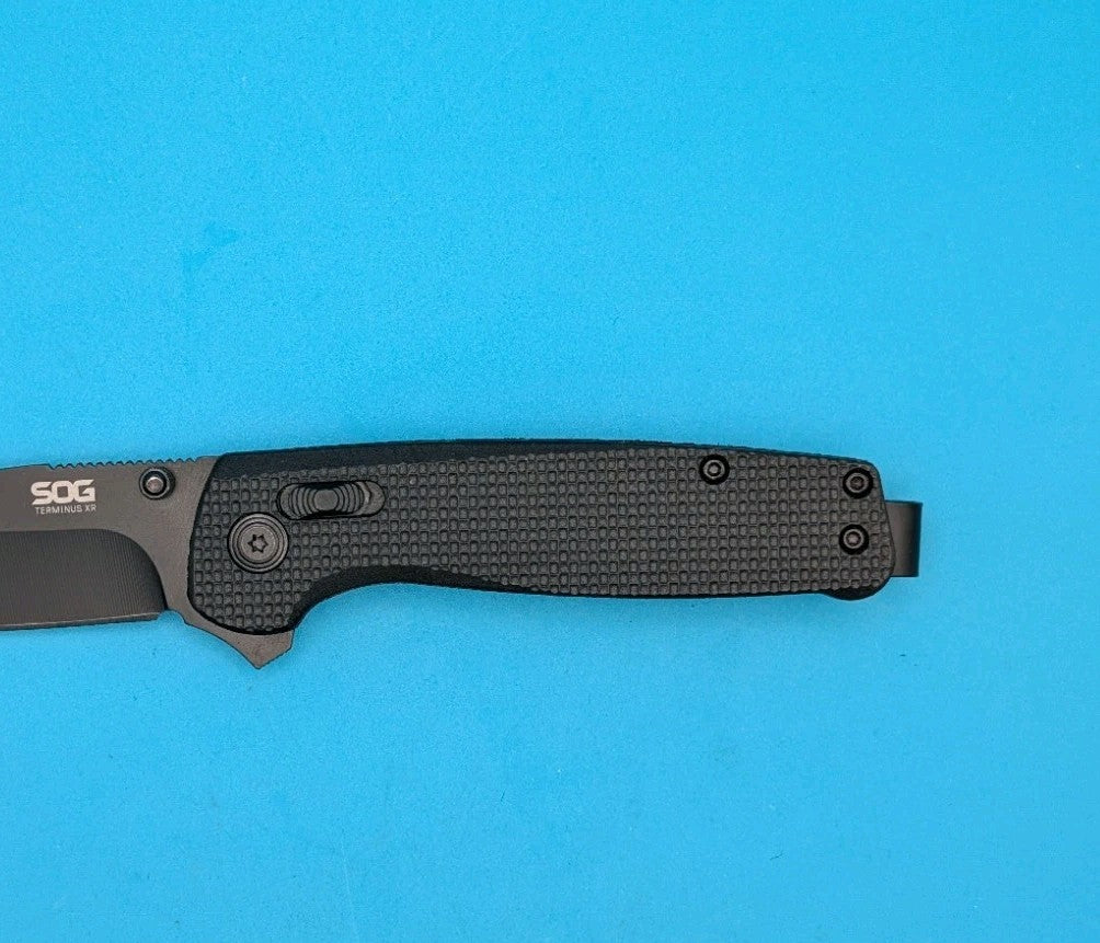 Sog Terminus XR 2.95" D2 Steel Blade Folding Knife! Black!