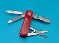Wenger Nail Clip 580 Swiss Clipper Folding Pocket Knife Multi Tool! RED!