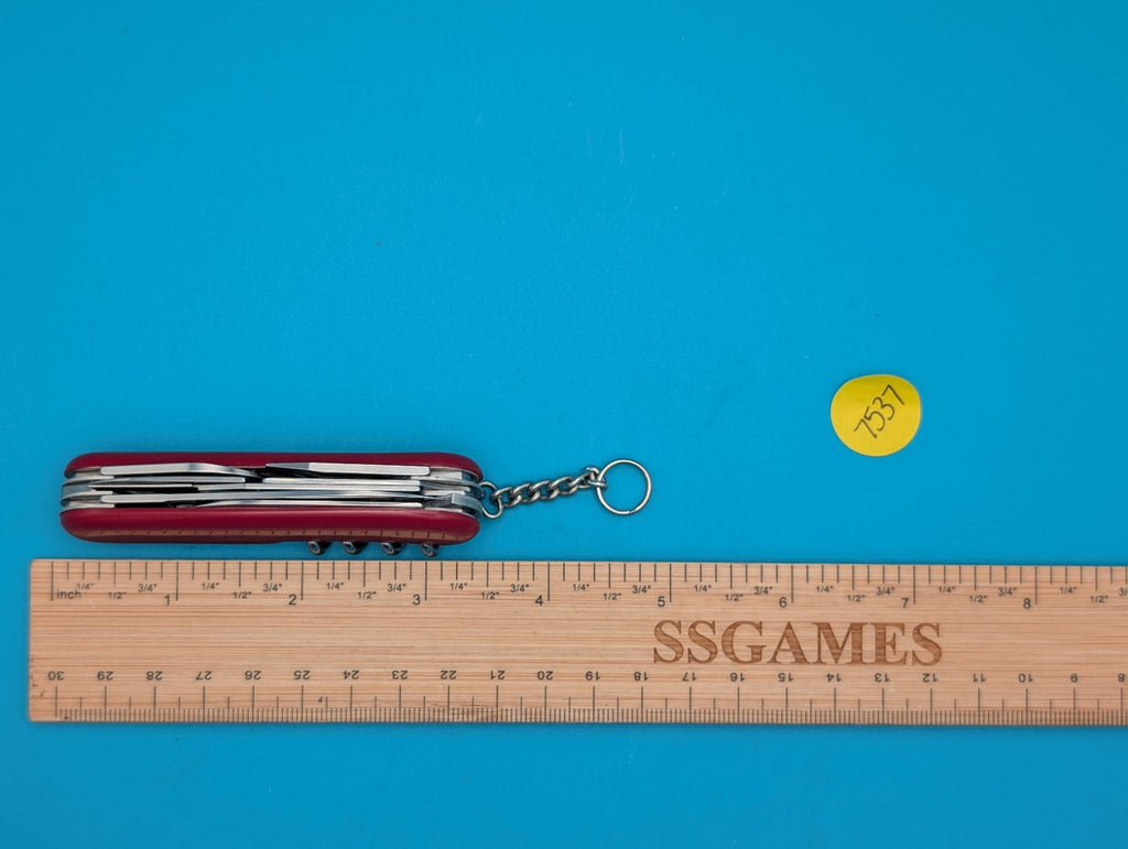 Wenger Serrated Traveler Red Swiss Army Knife Multi Tool!