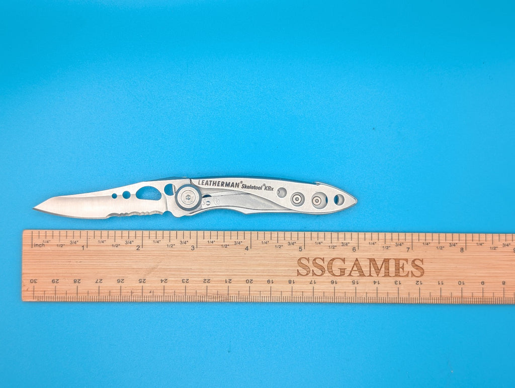 Leatherman Skeletool KBX Pocket Knife w/ Bottle Opener, SILVER!