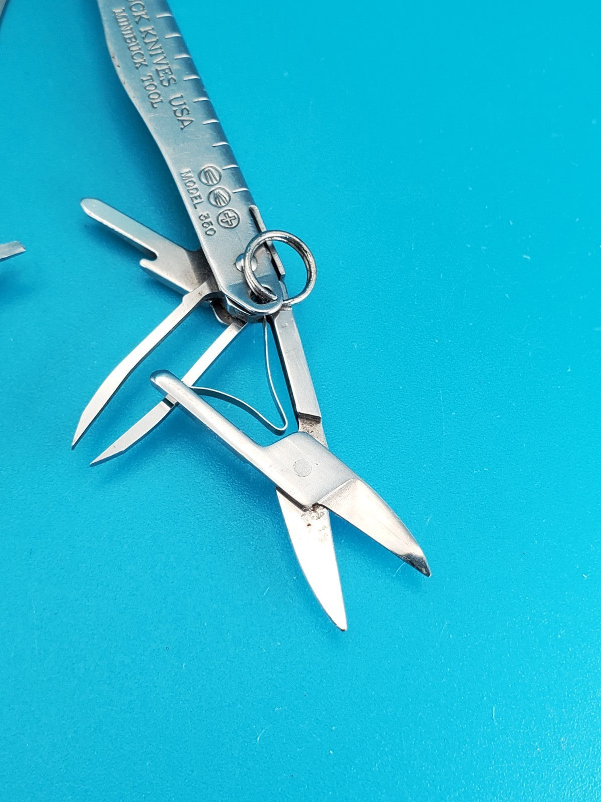 BUCK USA BUCK MINI BUCK MULTI TOOL 350! RETIRED COLLECTIBLE! WITH SHEATH!