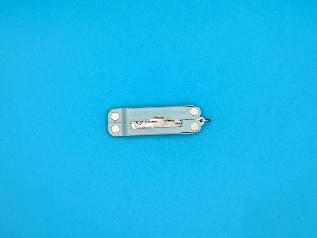 Custom Leatherman Micra Multi-Tool, Knife, Scissors, Key Ring, Teal! *SUNSHINE*