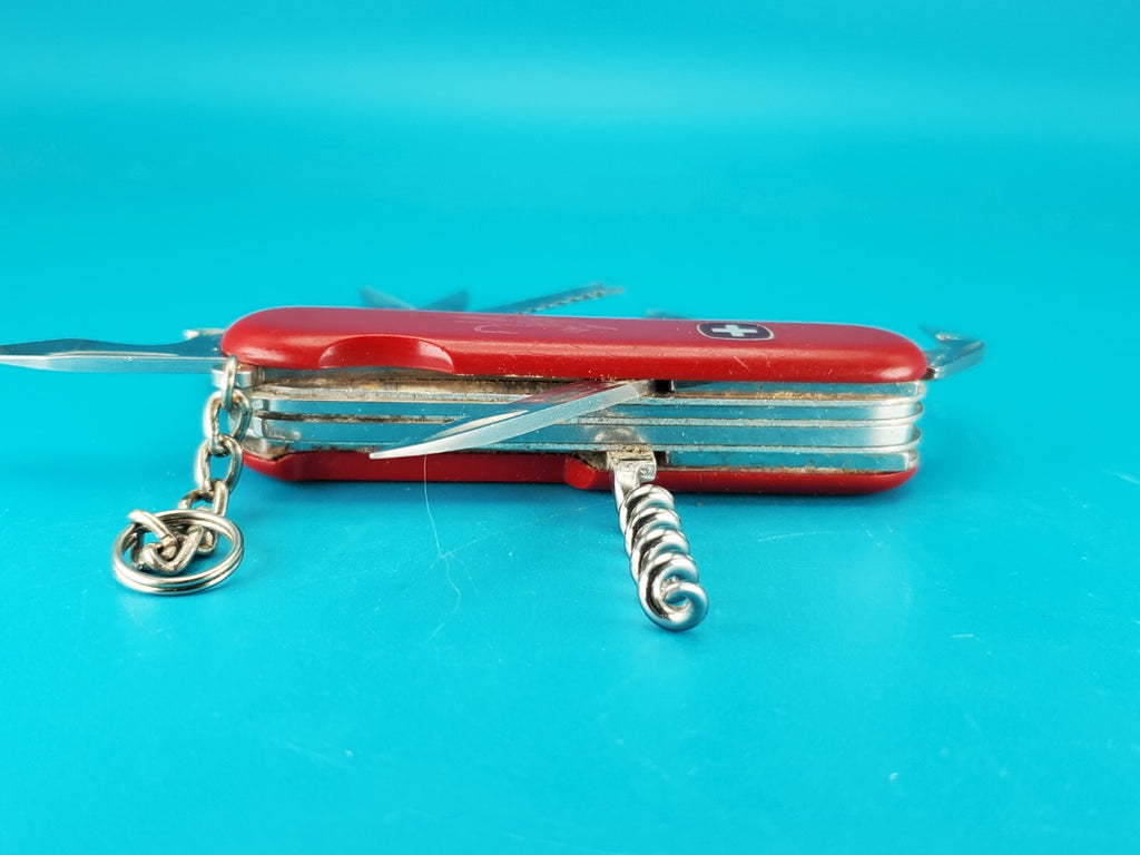 Wenger Fly Fisherman Swiss Army Knife Multi Tool! Red