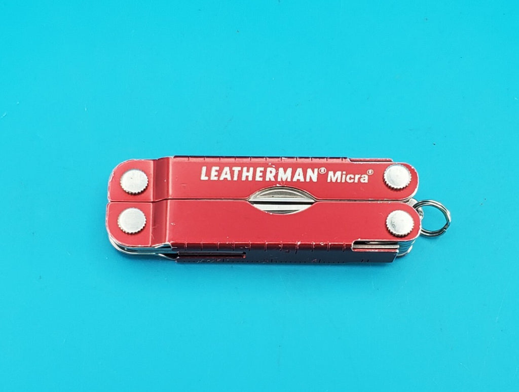 Leatherman Micra Multi-Tool, Knife, Scissors, Key Ring, Red!