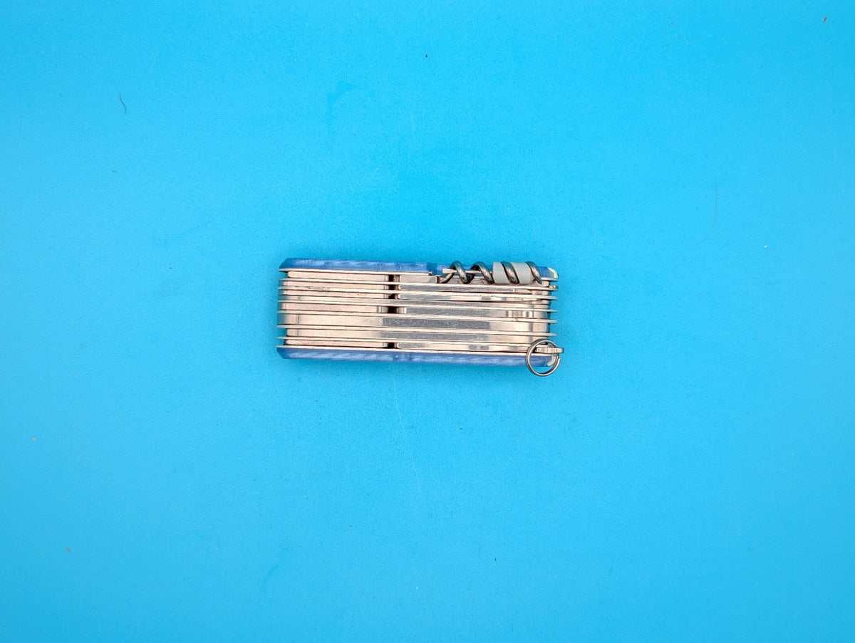 Custom Victorinox SwissChamp Firefly Blue Glow in the Dark Knife Multi-Tool!