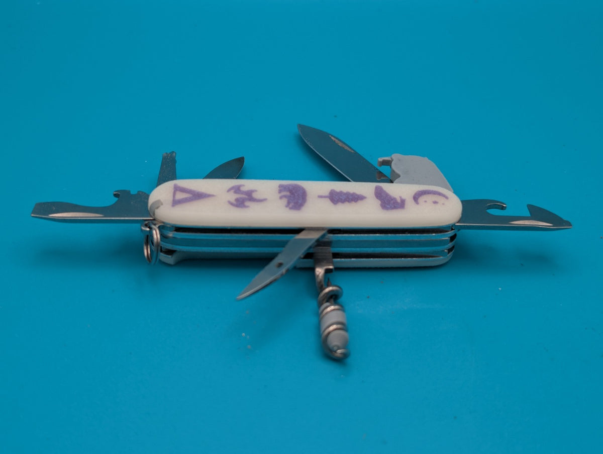 Custom Victorinox Spartan Lite Swiss Army Knife Multi Tool! Glow in the Dark!