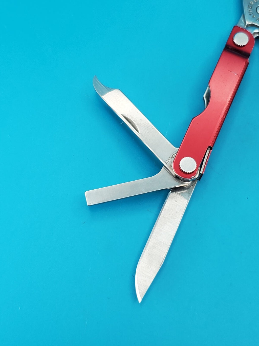 Leatherman Micra Multi-Tool, Knife, Scissors, Key Ring, Red!