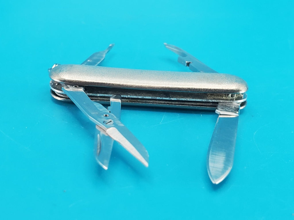 Wenger Brushed Stainless Steel PocketTech Swiss Army Knife Multi Tool! RARE!