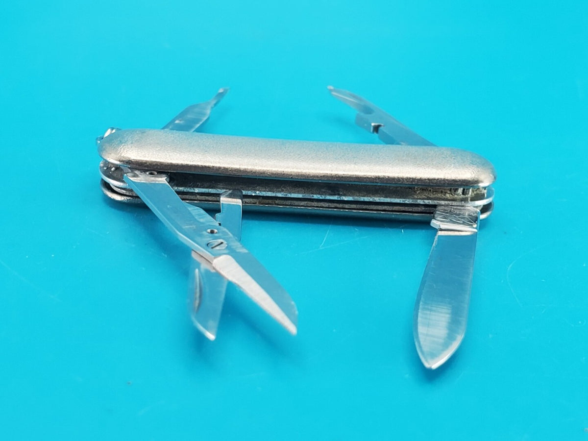 Wenger Brushed Stainless Steel PocketTech Swiss Army Knife Multi Tool! RARE!