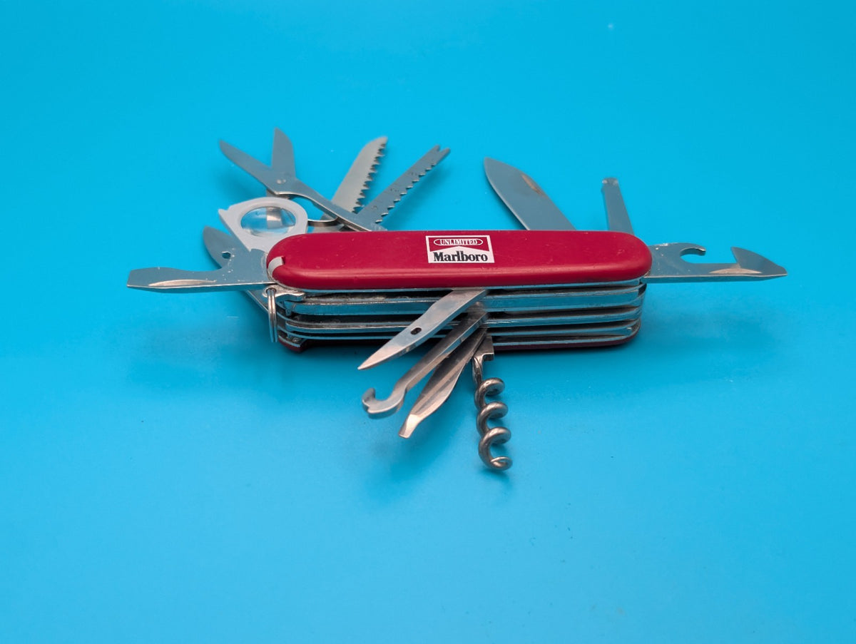 Victorinox Outdoorsman Marlboro Unlimited Swiss Army Knife Multi Tool!