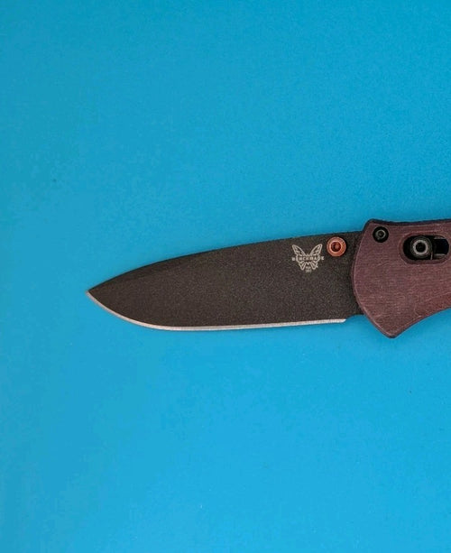 Benchmade 585BK-04 Mini Barrage Redstone Richlite 2.91" S30V Black Cerakote AXIS