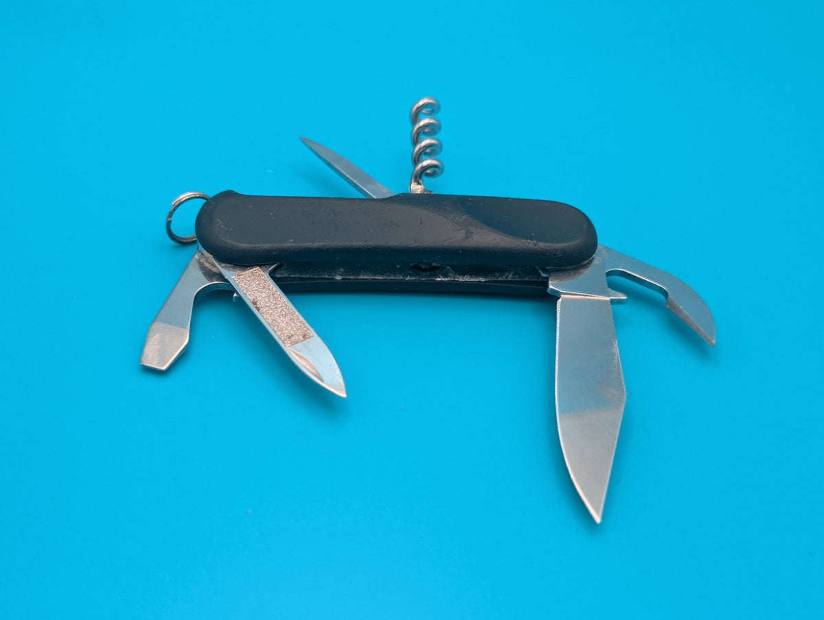 Wenger Taschenmesser Evolution 10 Soft Touch Black Swiss Army Knife!
