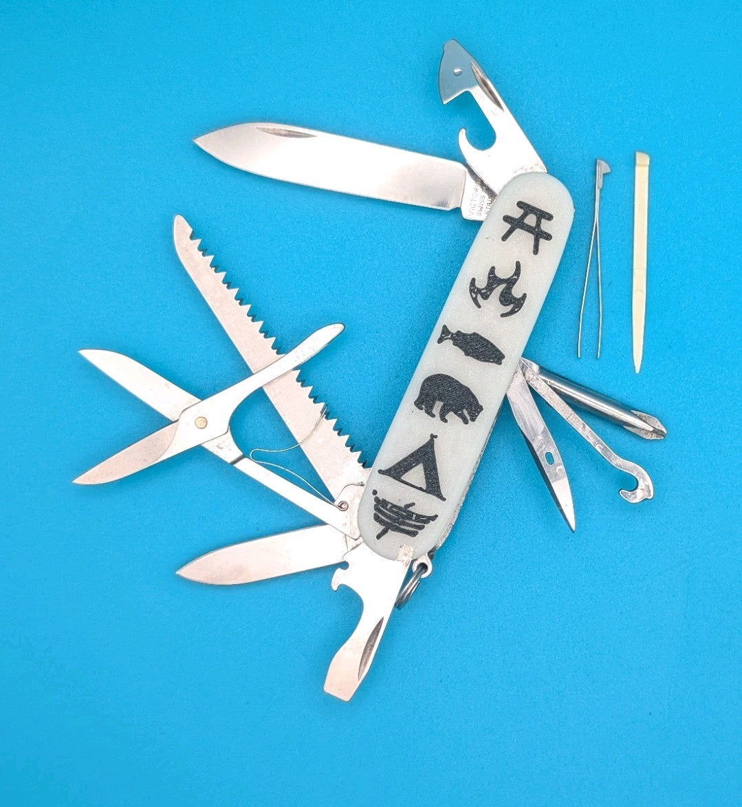 Custom Victorinox Fieldmaster Glow in the Dark Swiss Army Knife Multi Tool!