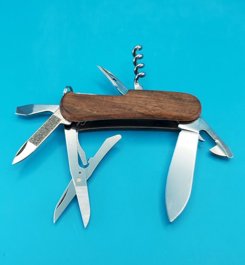 Victorinox Delemont EvoWood 14 85mm Swiss Army Knife Multi-Tool! *MIKE FOWLER*