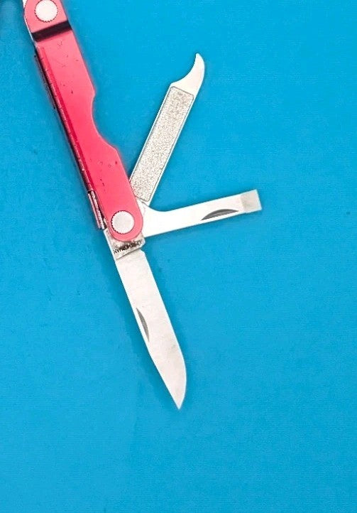 Leatherman Micra Multi-Tool, Knife, Scissors, Key Ring, Red!
