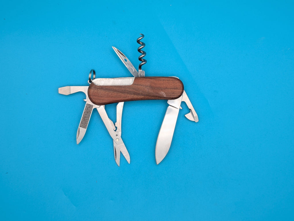 Victorinox Delemont EvoWood 14 85mm Swiss Army Knife Multi-Tool! *KIKI*