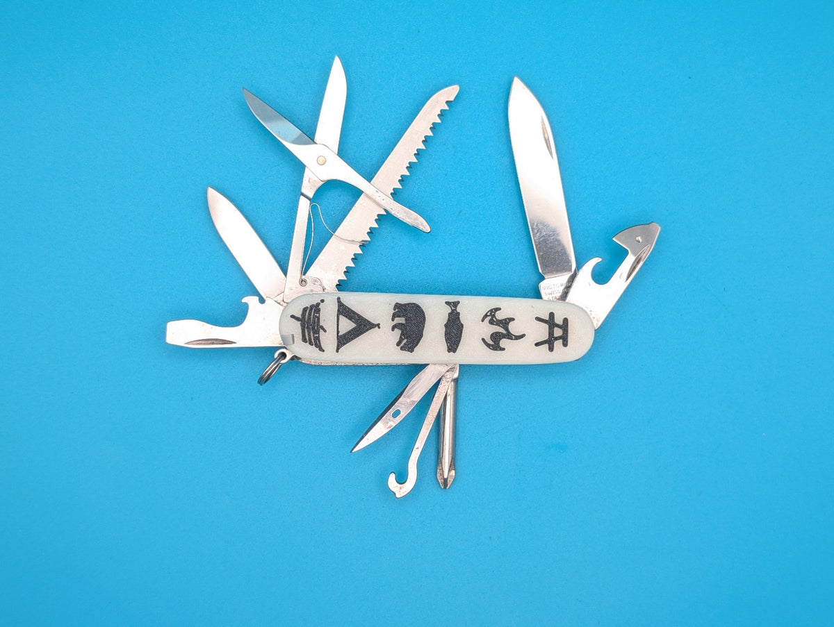 Custom Victorinox Fieldmaster Glow in the Dark Swiss Army Knife Multi Tool!