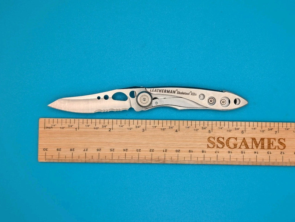 Leatherman Skeletool KBX Pocket Knife w/ Bottle Opener, SILVER!