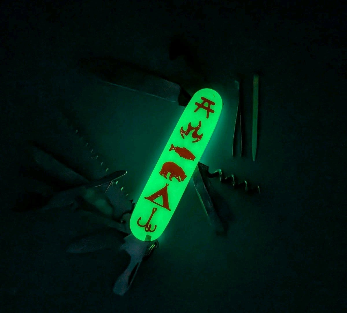 Custom Victorinox Ranger Glow in the Dark Knife Multi-Tool!