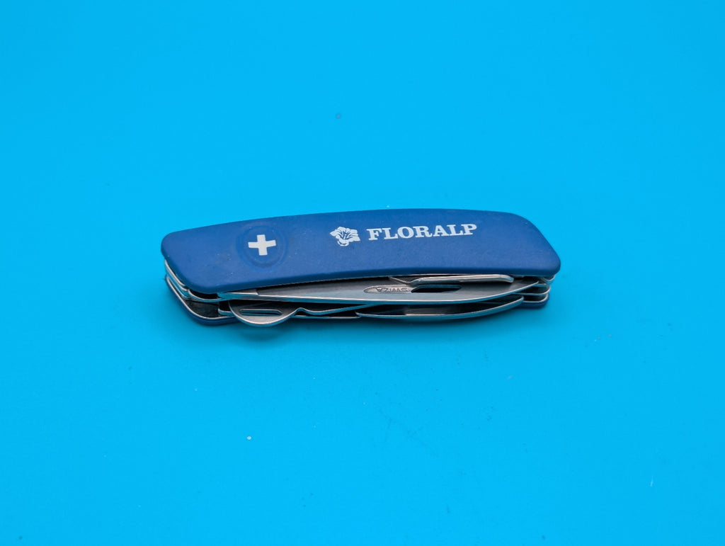 Swiza A20-44 Swiss Pocket Knife Stainless Steel Blades OD Blue Synthetic Handle