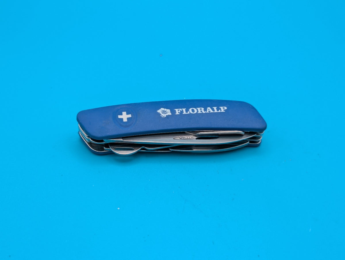 Swiza A20-44 Swiss Pocket Knife Stainless Steel Blades OD Blue Synthetic Handle
