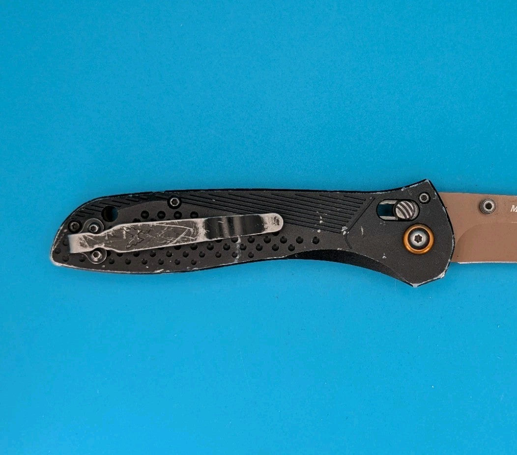 Benchmade 710FE-2401 Seven Ten LE Flat Earth PVD MagnaCut Black Alum Bronze AXIS
