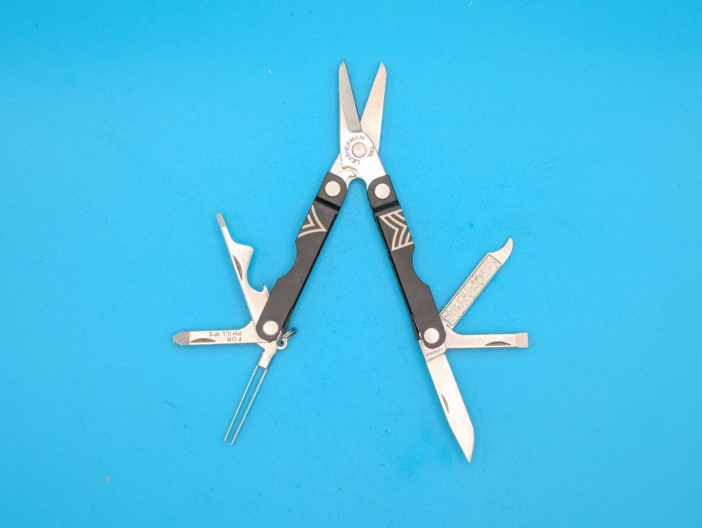 Leatherman Micra Multi-Tool, Knife, Scissors, Key Ring, Custom Pattern!