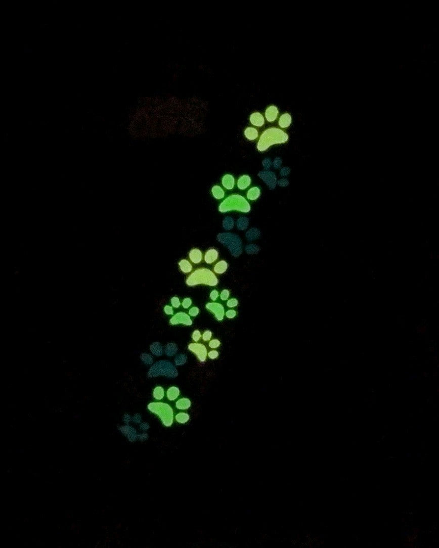 CUSTOM VICTORINOX EXPLORER GLOW IN THE DARK PAW PRINTS SWISS ARMY KNIFE!