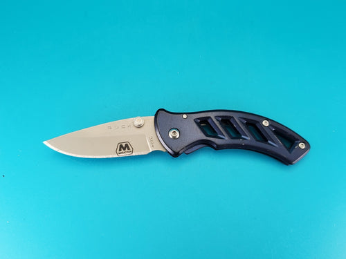 Buck 316 PARALLEX Plain Edge Folding Pocket Knife! MARATON FOCUS ON SAFETY