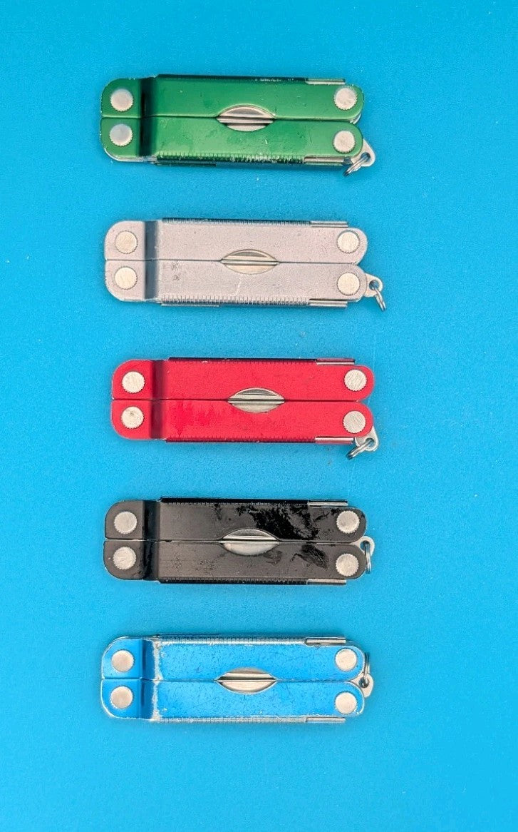 Leatherman Micra Multi-Tool Knife Scissors Key Ring! MIXED COLORS! LOT OF 5!