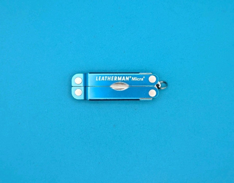 Leatherman Micra Multi-Tool, Knife, Scissors, Key Ring, Blue!