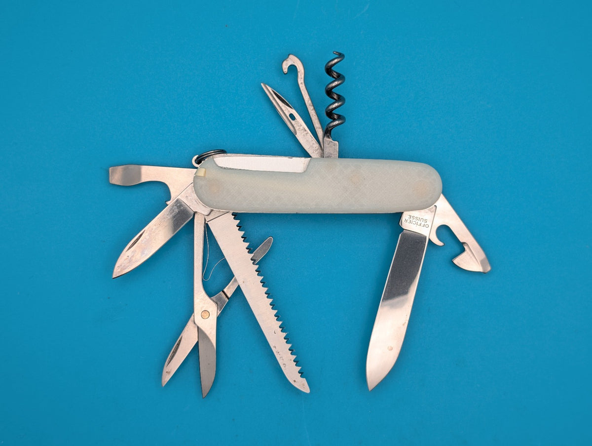 Custom Victorinox Huntsman Glow in the Dark Swiss Army Knife Multi Tool!