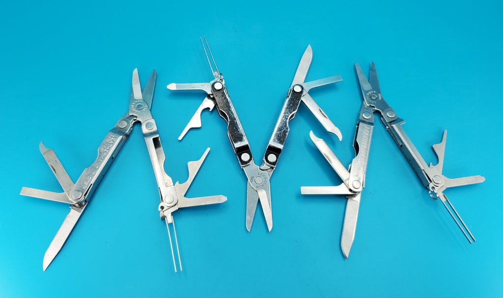 Leatherman Micra Multi-Tool Knife Scissors Key Ring Stainless Steel! LOT OF 3!