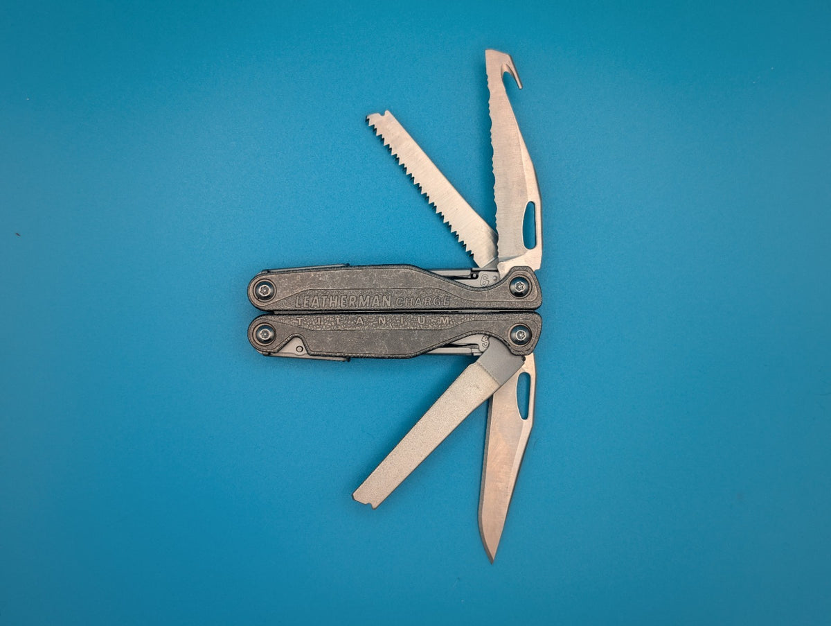 Retired New Leatherman Charge+ TTi Titanium Multi-Tool S30V Nylon Sheath