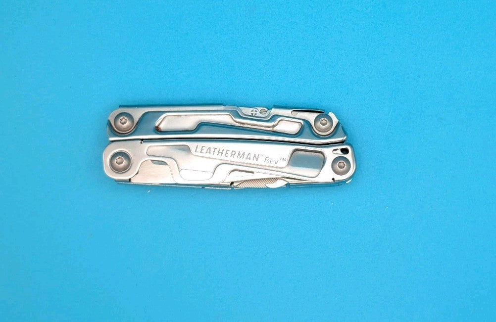 Leatherman Rev 3.8" Multi-Tool, Stainless! With Sheath!