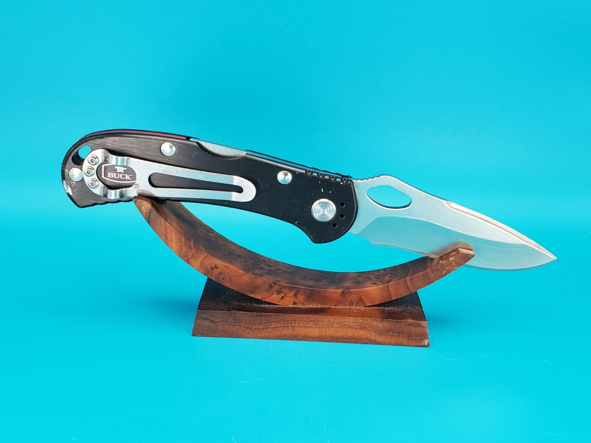 Custom Buck 722 Spitfire Plain Edge Pocket Knife! *WE THE PEOPLE / CHAMPION*