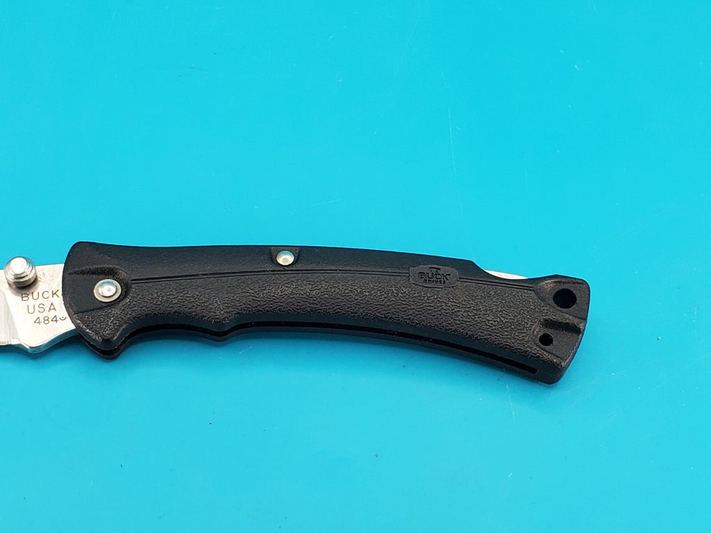 Buck USA Buckmasters 484 Pocket Knife Dated 2014 Plain Blade Black Handle