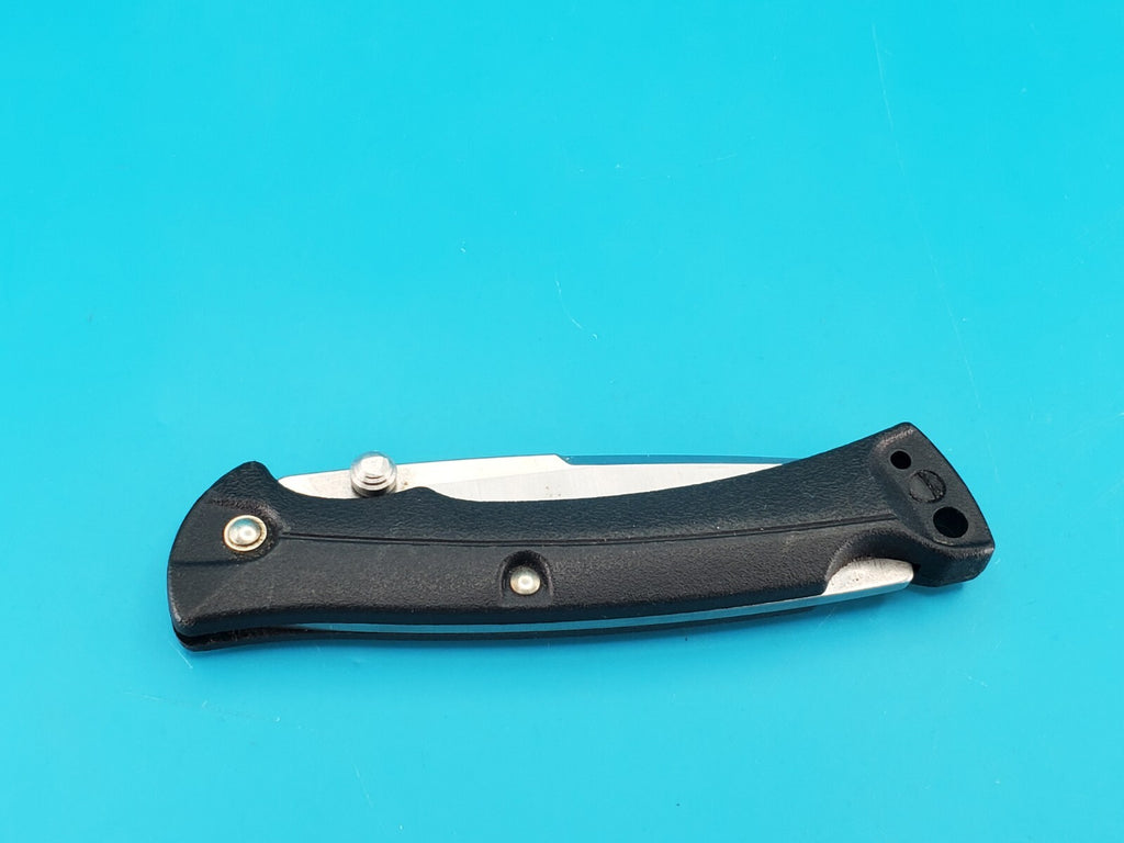 Buck USA Buckmasters 484 Pocket Knife Dated 2014 Plain Blade Black Handle