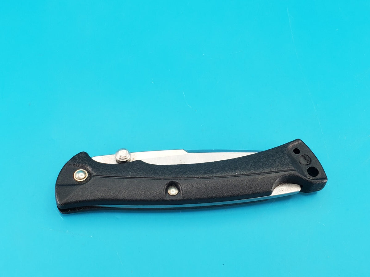 Buck USA Buckmasters 484 Pocket Knife Dated 2014 Plain Blade Black Handle