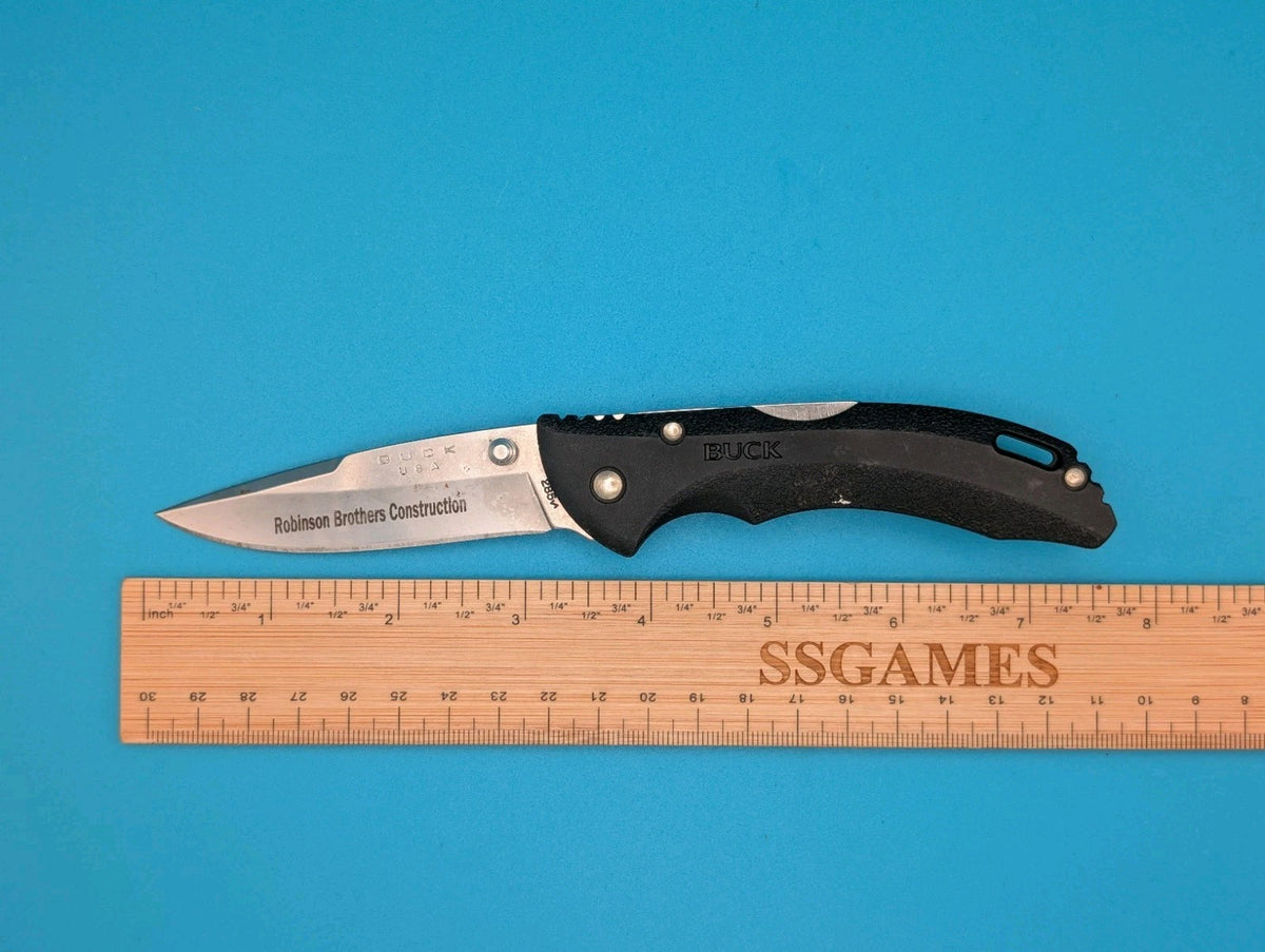 Buck USA 285 Black Lockback Folding Pocket Knife! 2023 DATE!