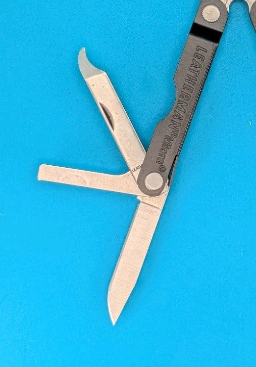 Leatherman Micra Multi-Tool, Knife, Scissors, Key Ring, Gray!