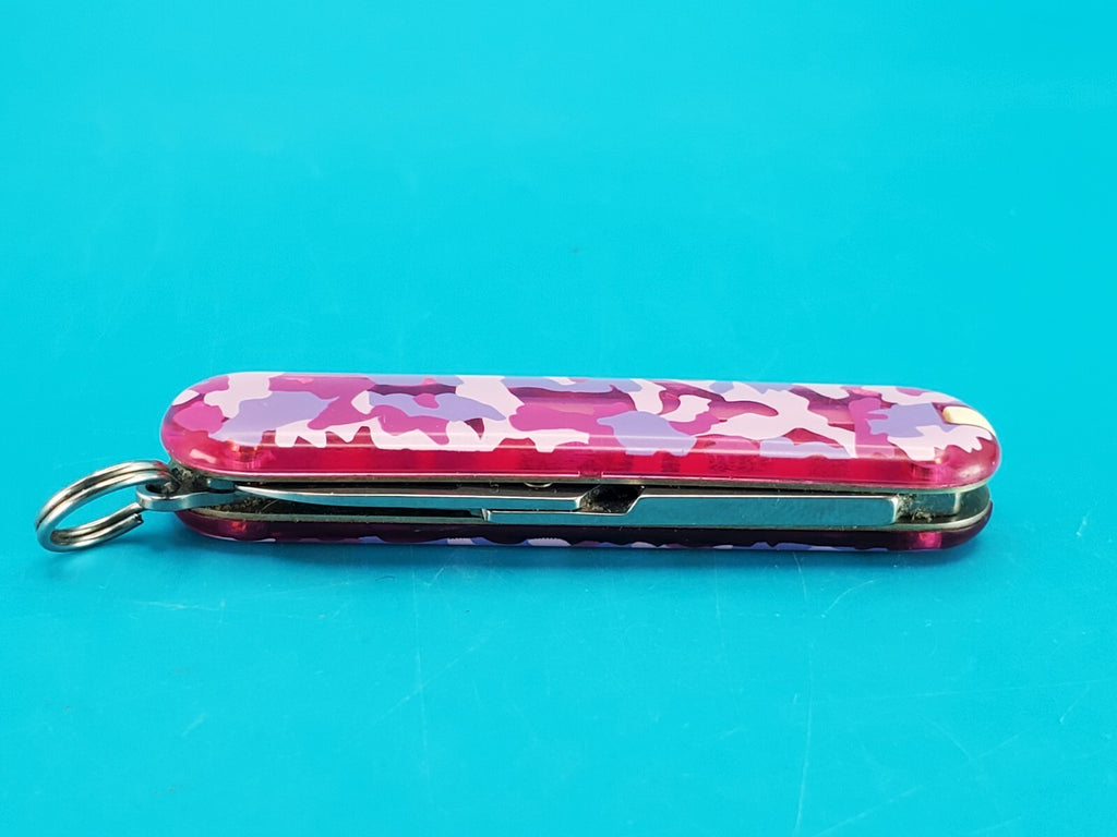 Victorinox Classic SD Swiss Army Knife 3 Tool Pocket Knife! PINK CAMO!